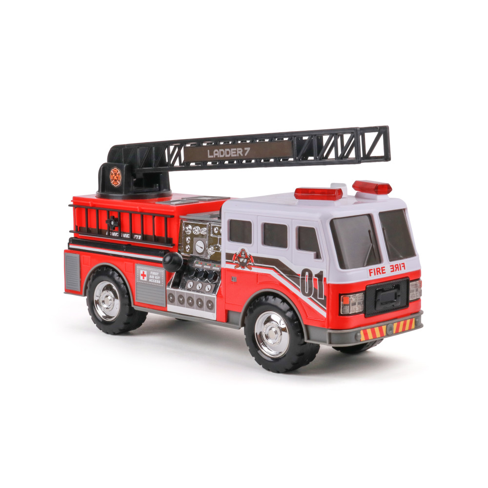 Funrise - Mighty Fleet Mighty Motorized Fire Ladder Truck