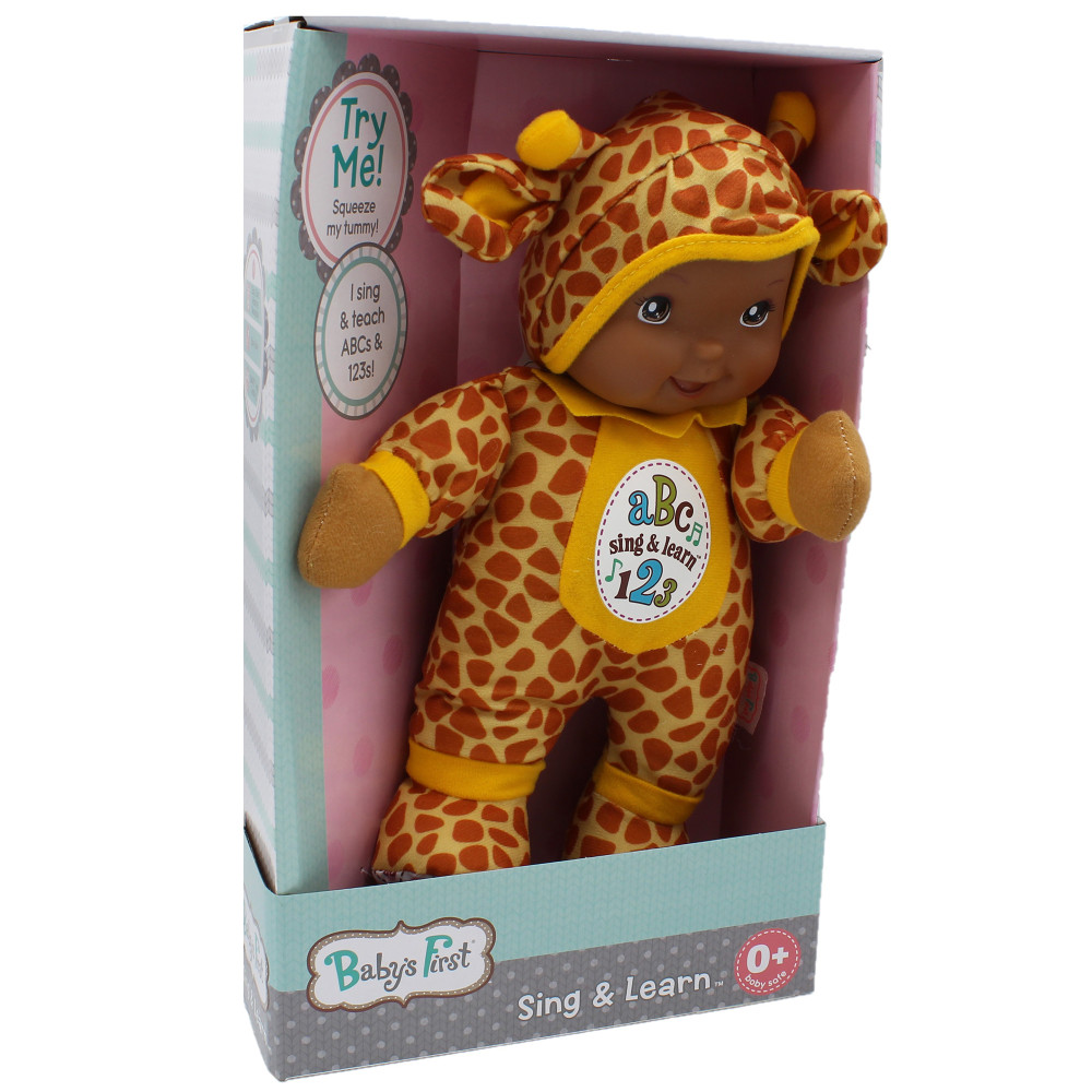 Baby's First Goldberger Doll  Sing & Learn Giraffe African