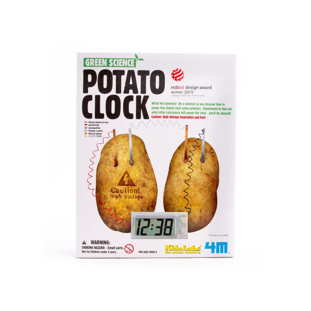 4M Potato Clock, Brown