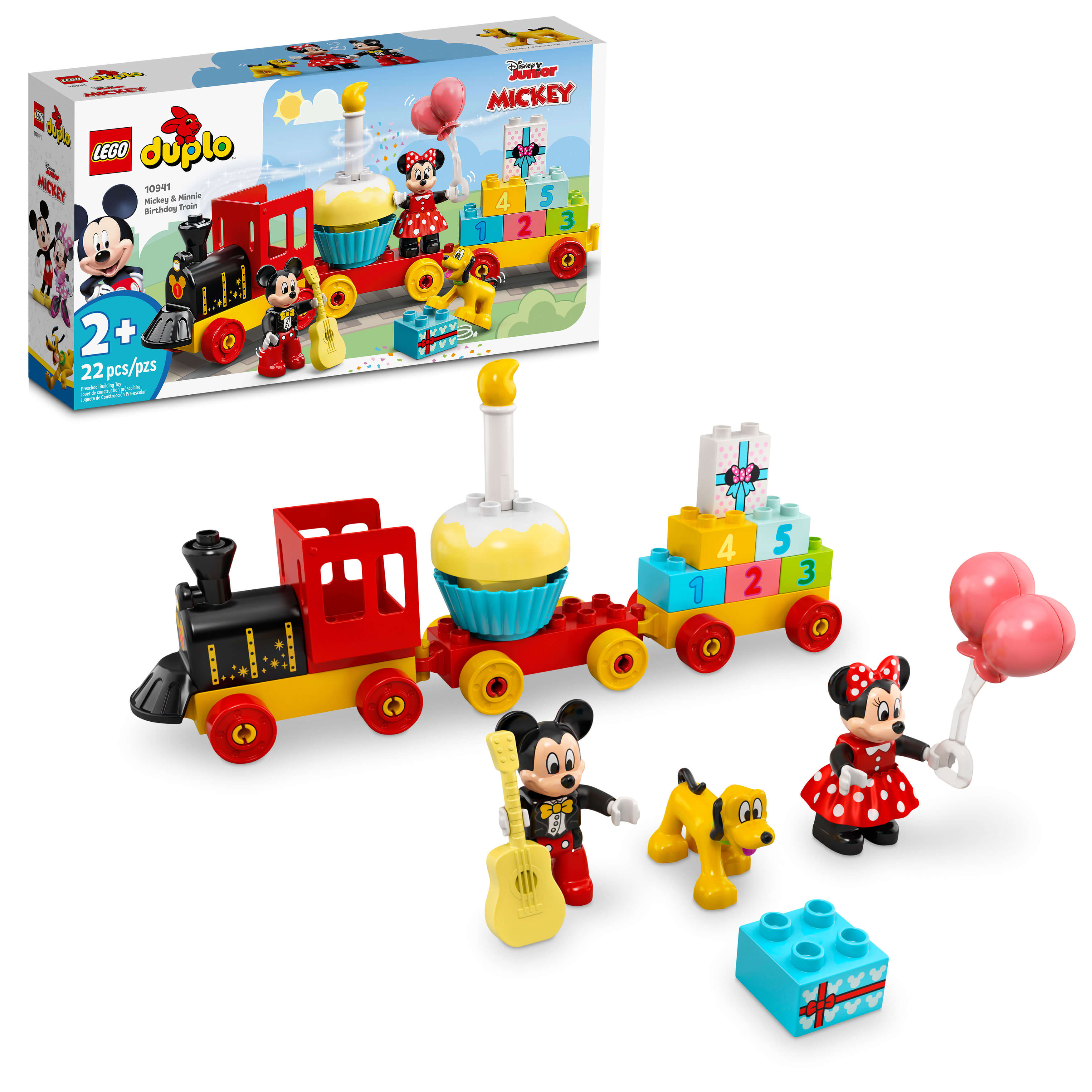 LEGO®  DUPLO® Disney Mickey & Minnie Birthday Train 10941 Building Toy (22 Pieces)