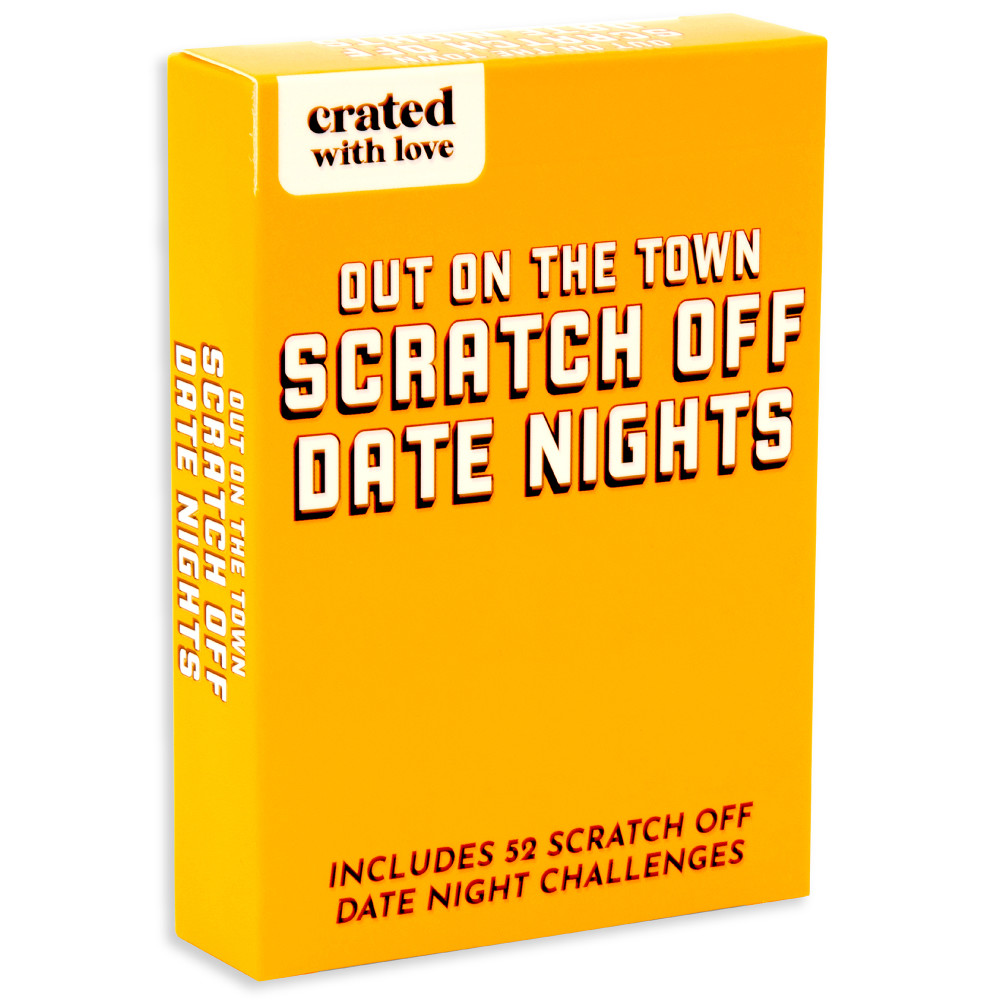 Crated With Love: Out On The Town Scratch Off Date Nights - 52 Mystery Scratch Off Challenges, Couples Date Night Ideas