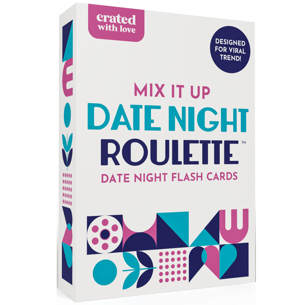 Crated With Love: Mix It Up Date Night Roulette - Date Night Flash Card Challenges, Plan A Spontaneous Couple Adventure