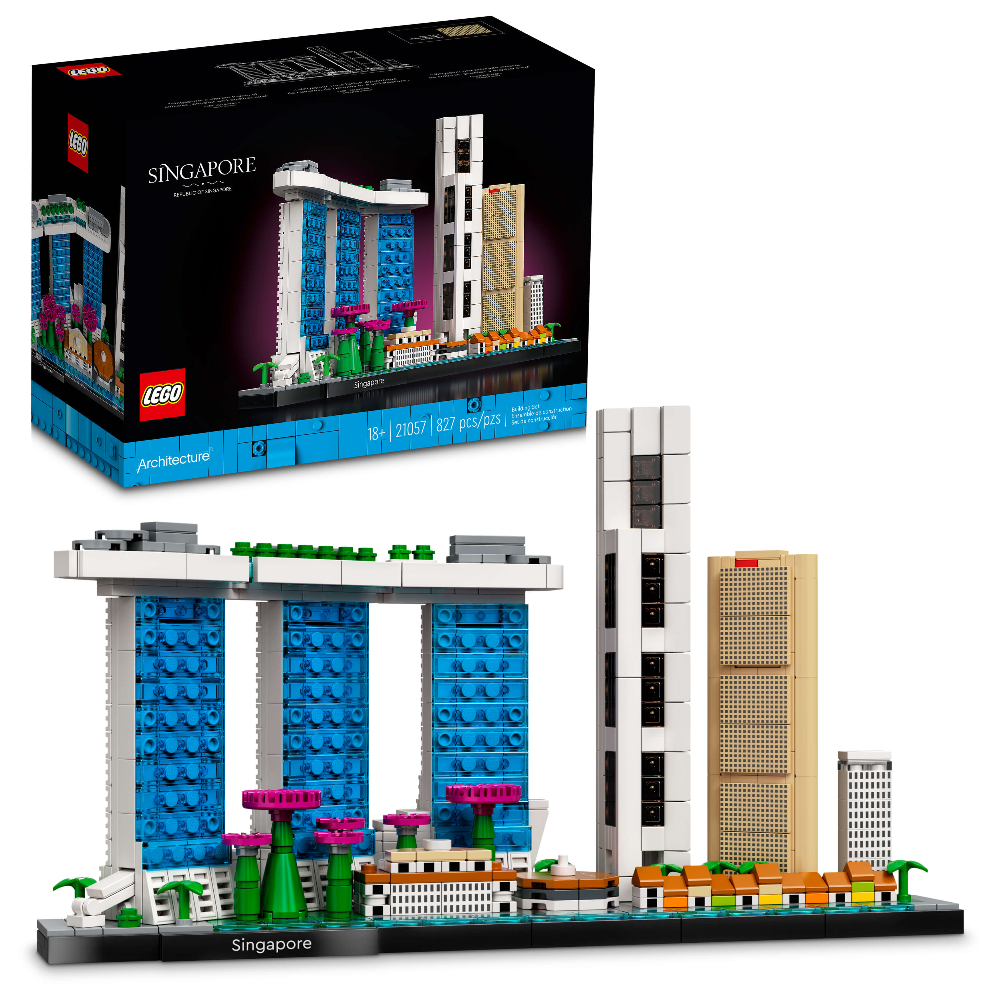 LEGO® Architecture Skyline Collection: Singapore 21057 Building Kit (827 Pieces)