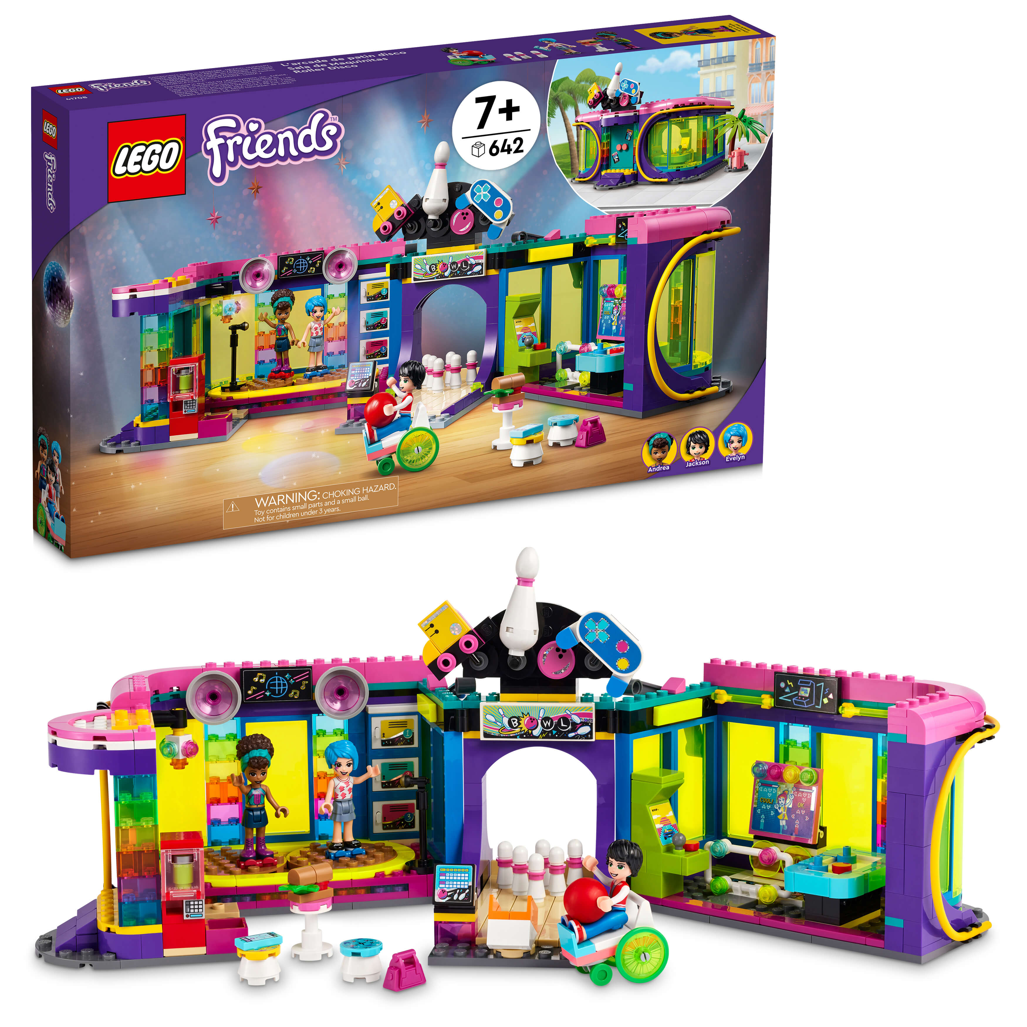 LEGO® Friends Roller Disco Arcade 41708 Building Kit (642 Pieces)