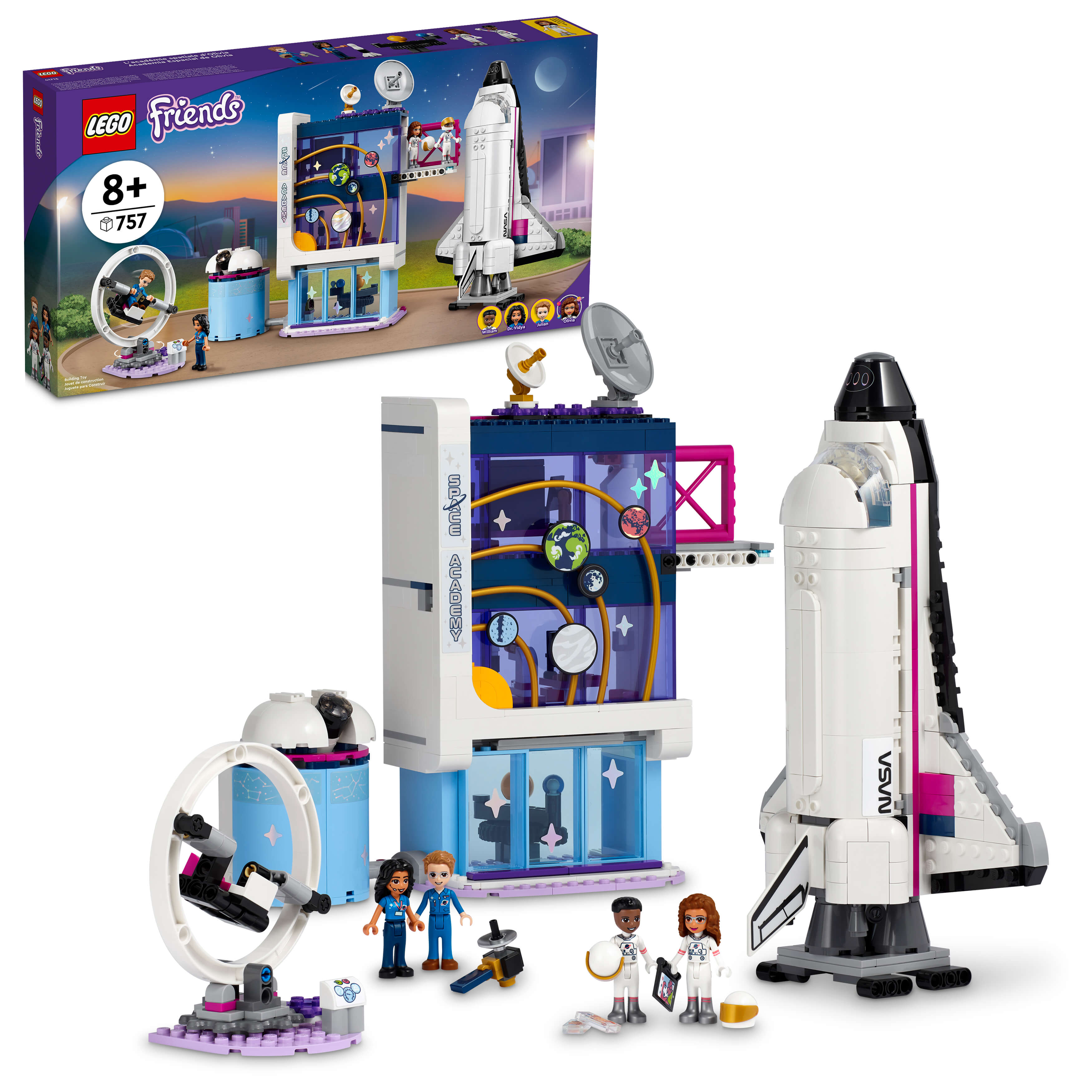LEGO® Friends Olivias Space Academy 41713 Building Kit (757 Pieces)