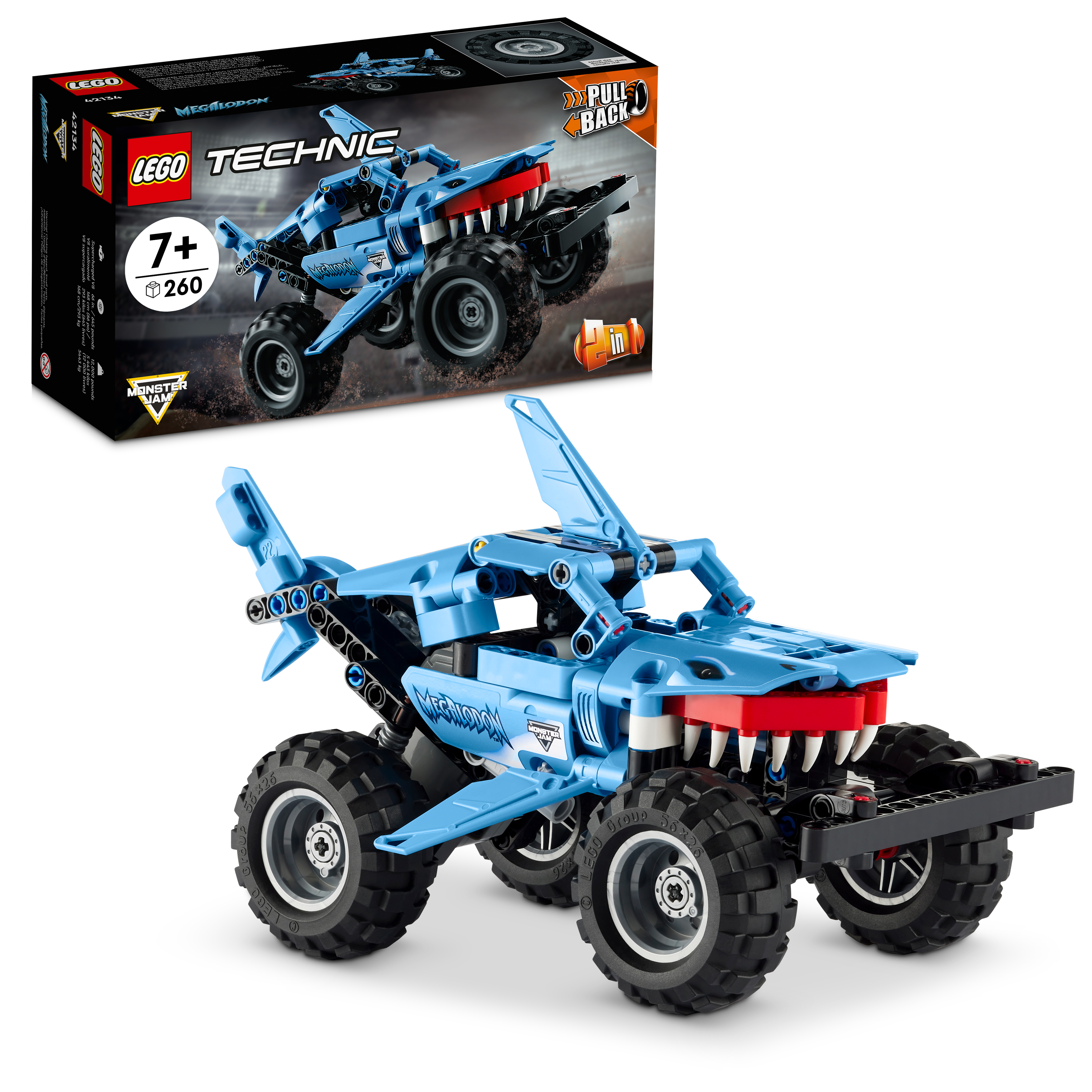 LEGO® Technic® Monster Jam Megalodon 42134 Model Building Kit (260 Pieces)