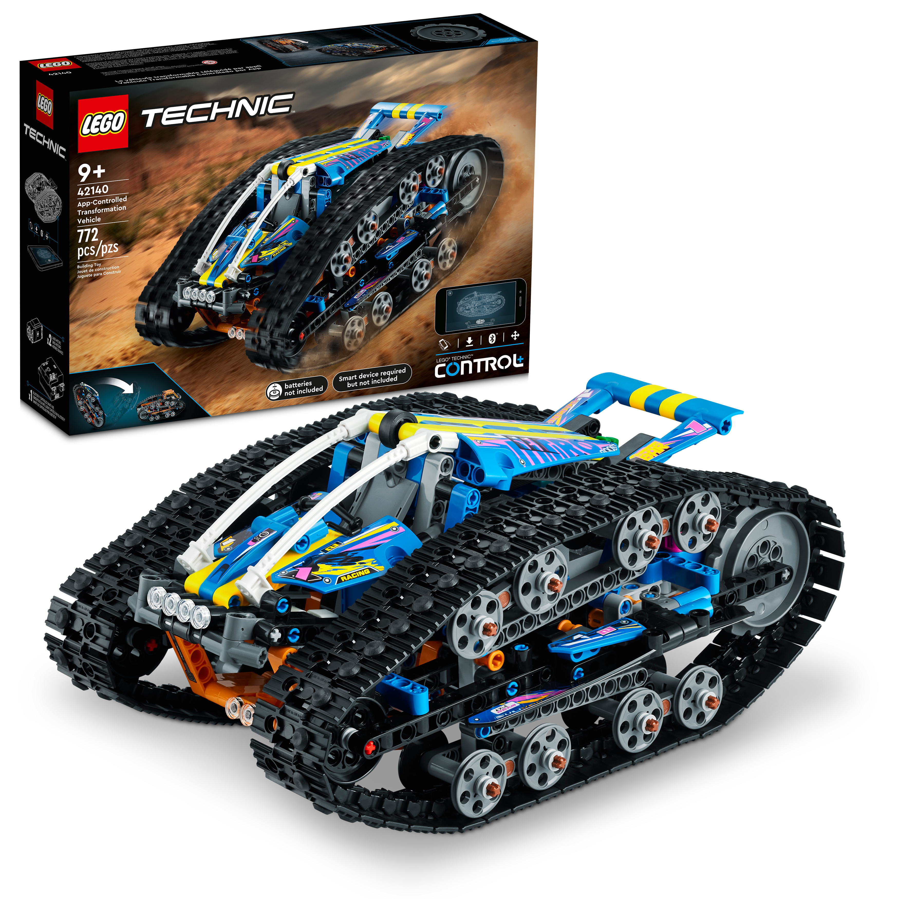 LEGO® Technic® App-Controlled Transformation Vehicle 42140 (772 Pieces)