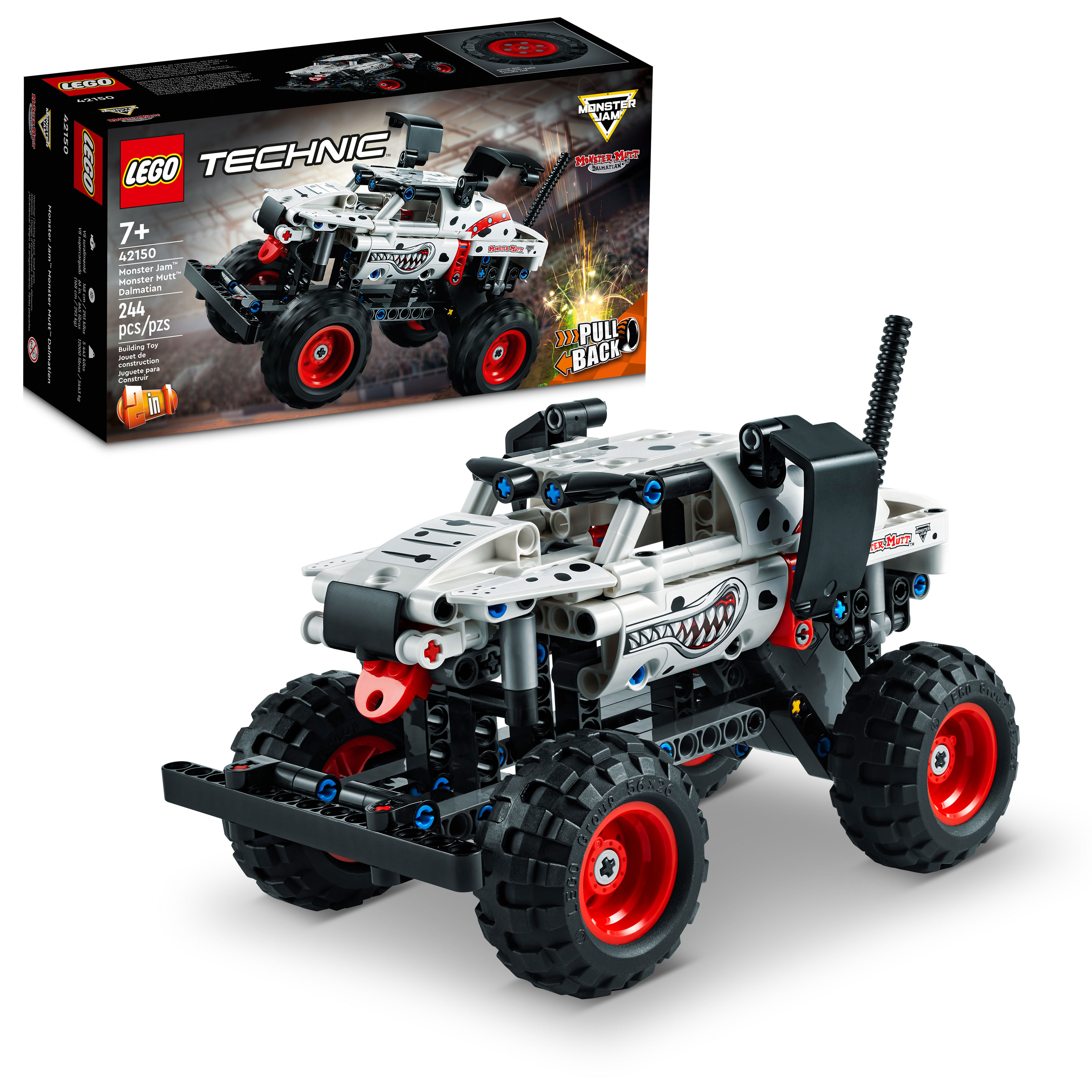 LEGO® Technic® Monster Jam Monster Mutt Dalmatian 42150 Building Toy Set (244 Pcs)