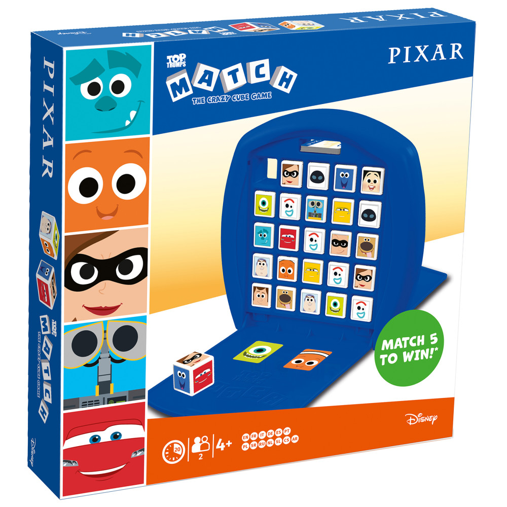 Top Trumps Match - The Crazy Cube Game - Pixar Movie Characters