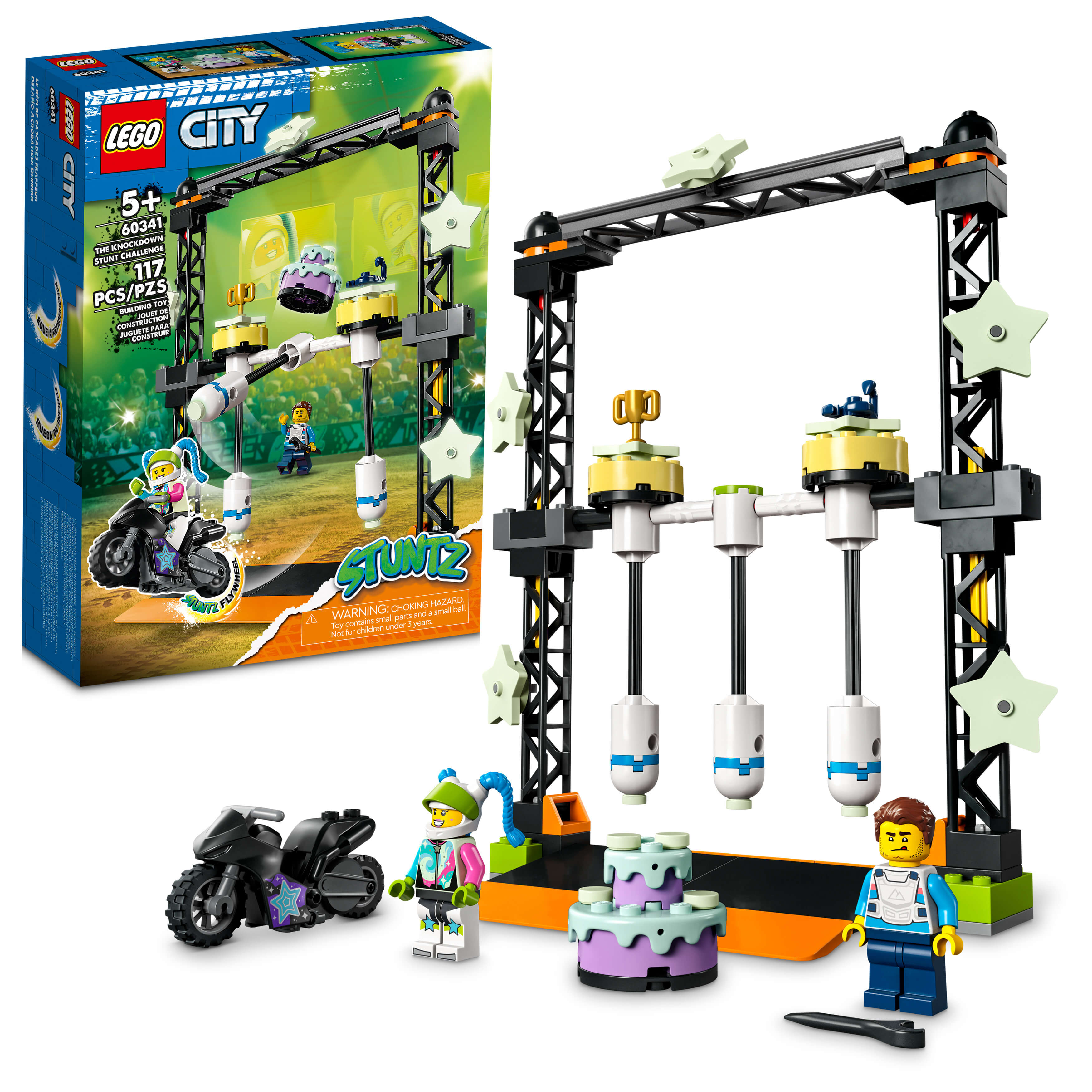 LEGO® City The Knockdown Stunt Challenge 60341 Building Kit (117 Pieces)