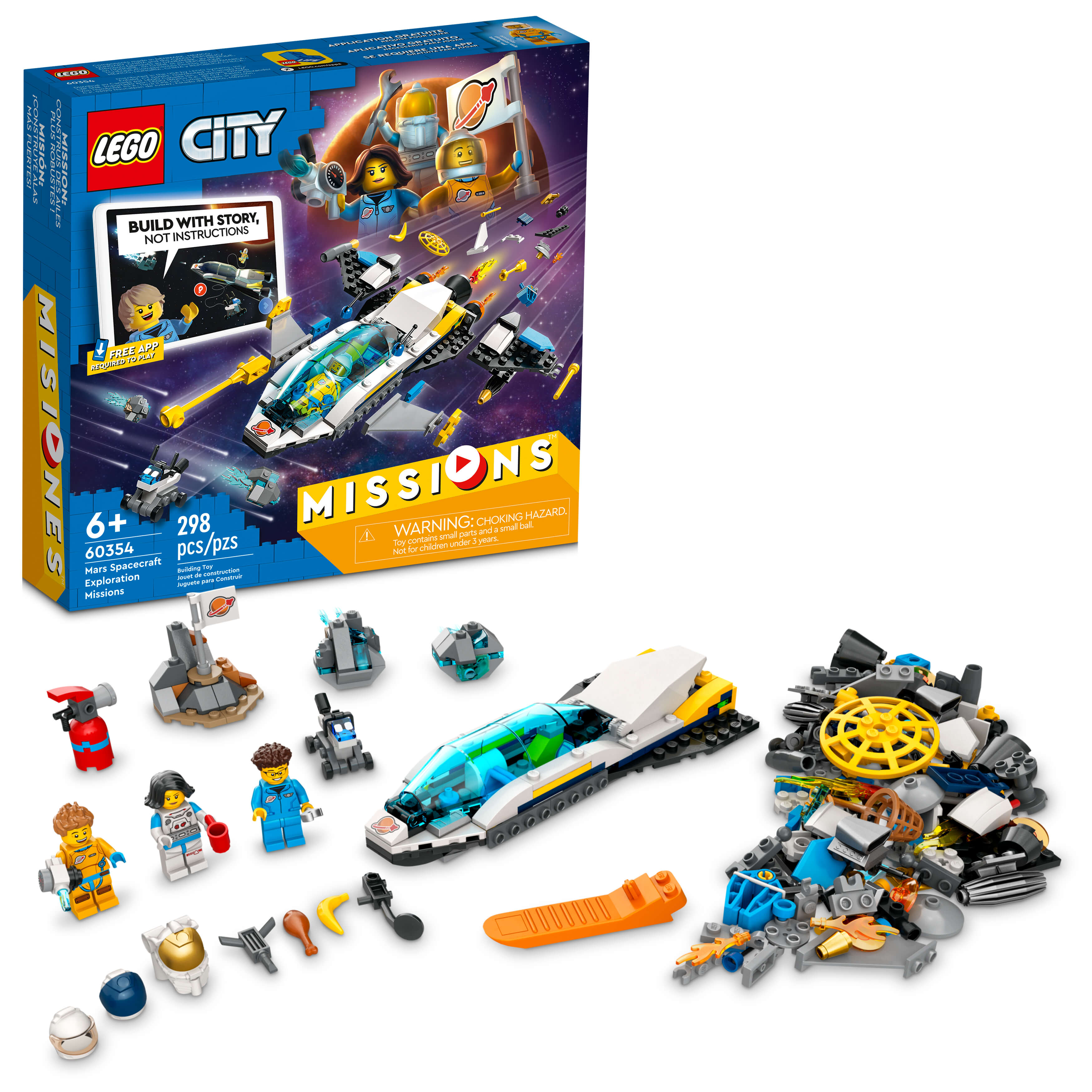 LEGO® City Mars Spacecraft Exploration Missions 60354 Building Kit (298 Pieces)