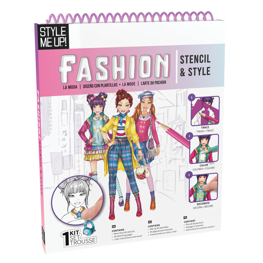 Style Me Up, Fashion Stencil and Style, Kids Art Kit