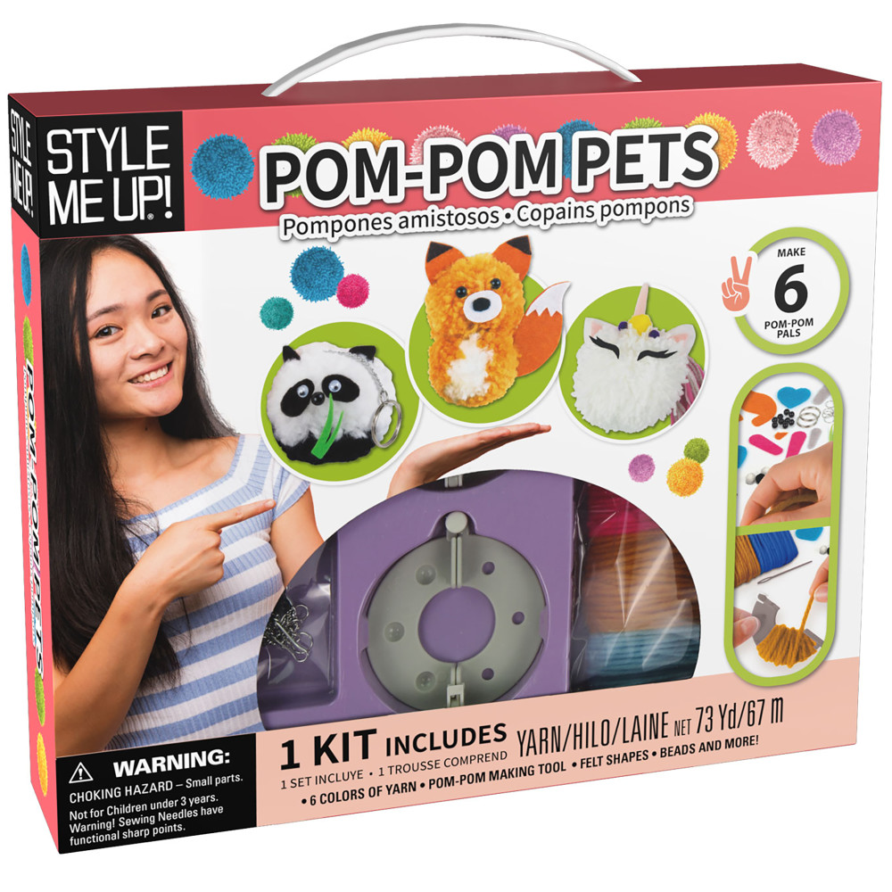Style Me Up, Pom Pom Pets, Kids Yarn Crafting