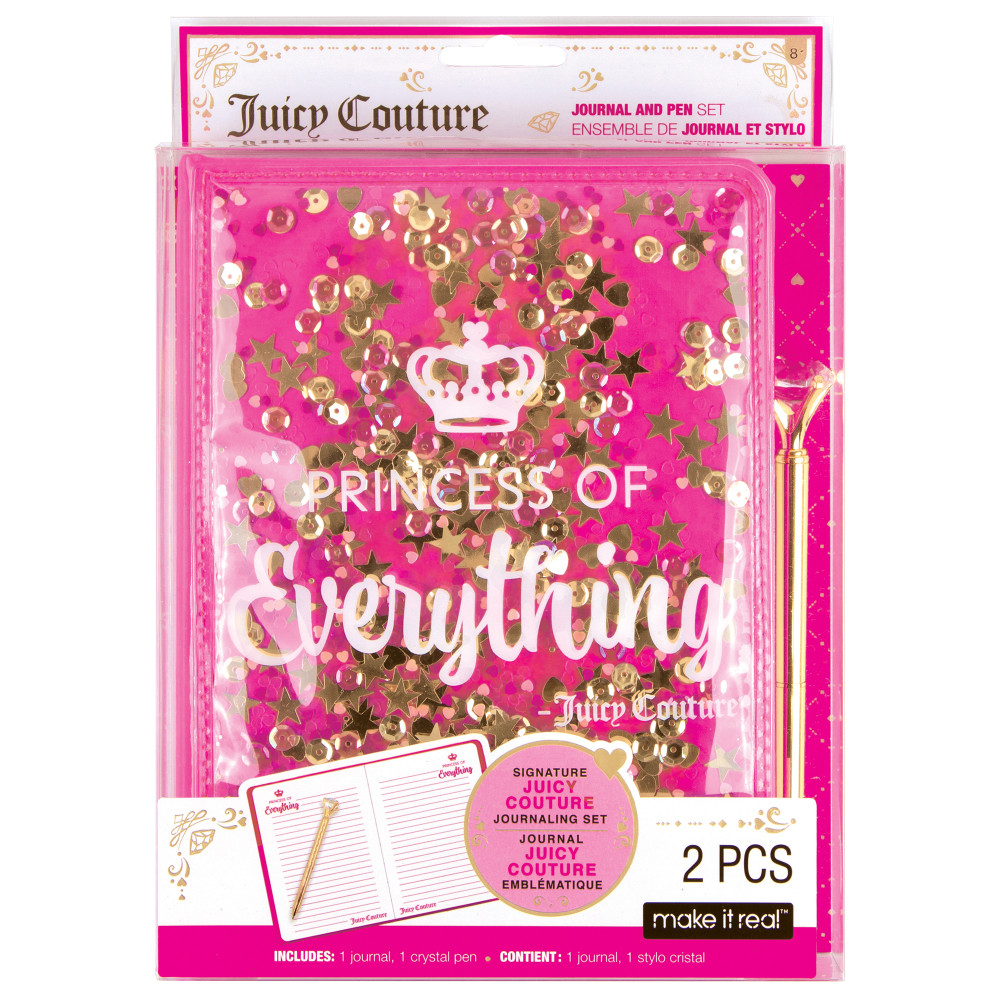 Juicy Couture  Princess Of Everything Glitter Journal & Pen Set