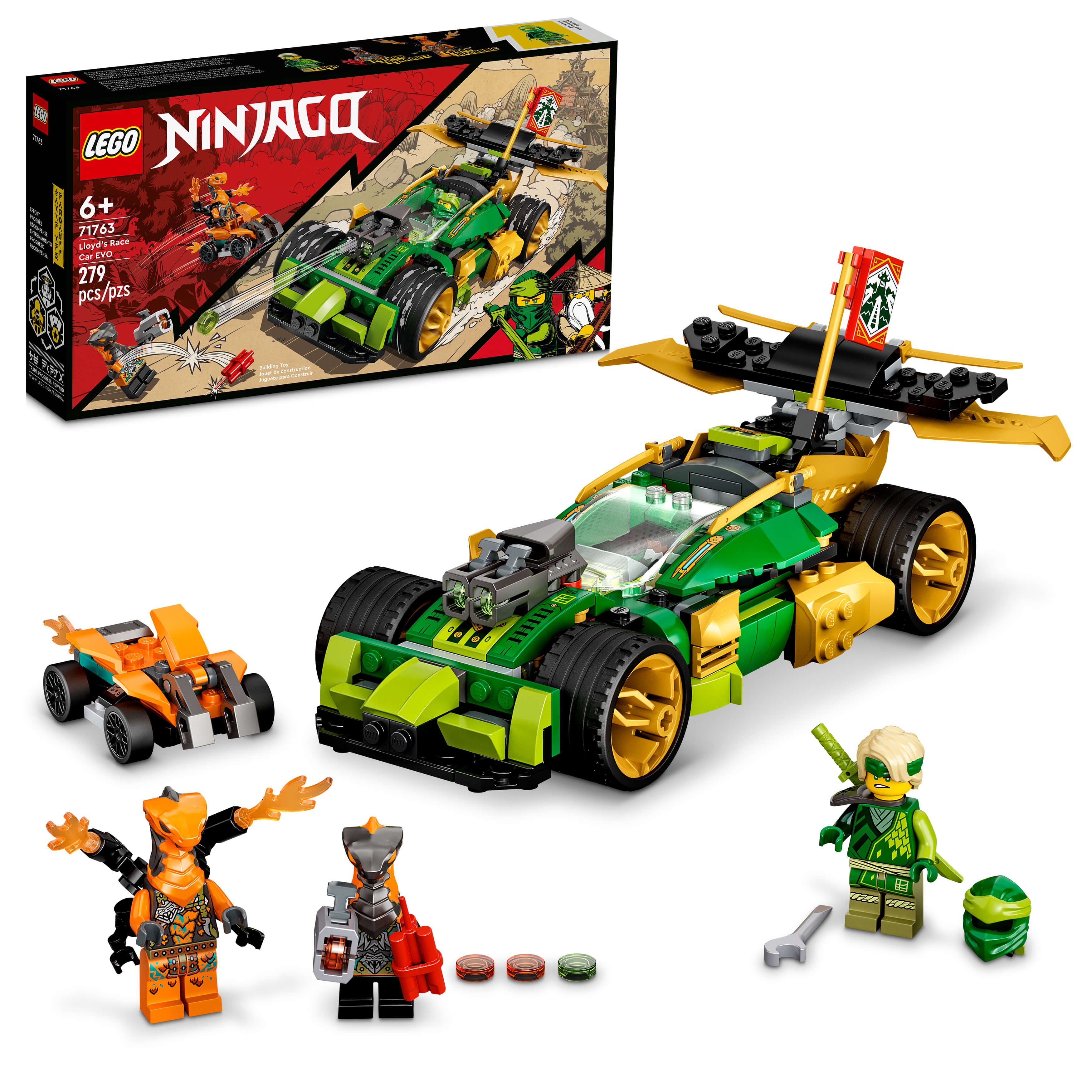 LEGO® NINJAGO Lloyds Race Car EVO 71763 Building Kit (279 Pieces)