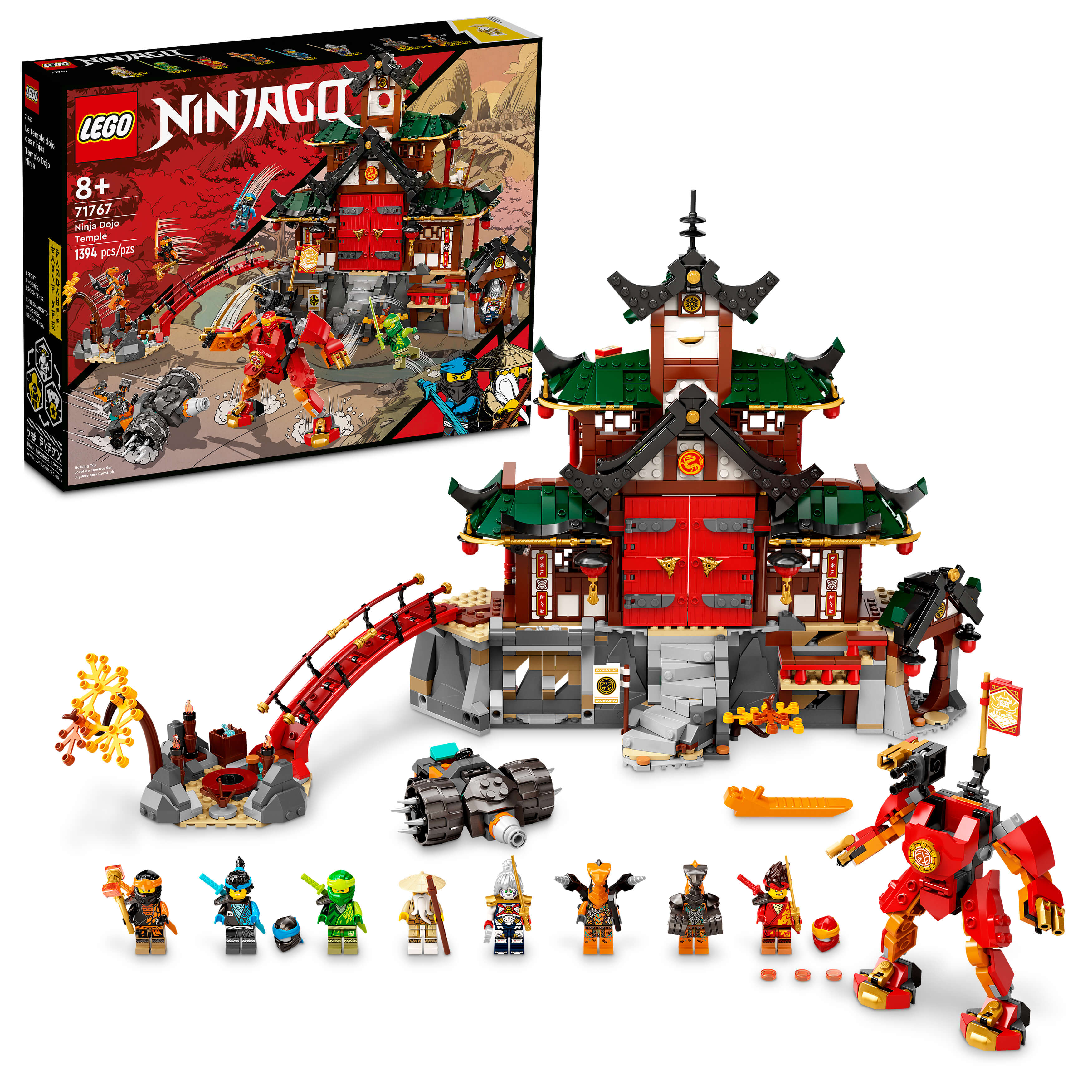 LEGO® NINJAGO Ninja Dojo Temple 71767 Building Kit (1,394 Pieces)