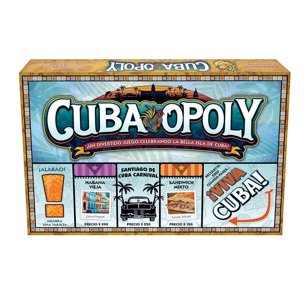 Cuba-Opoly - Themed Family Board Game, Late For The Sky, Game Night, Opoly-Style Game For Ages 8+, 2-6 Players
