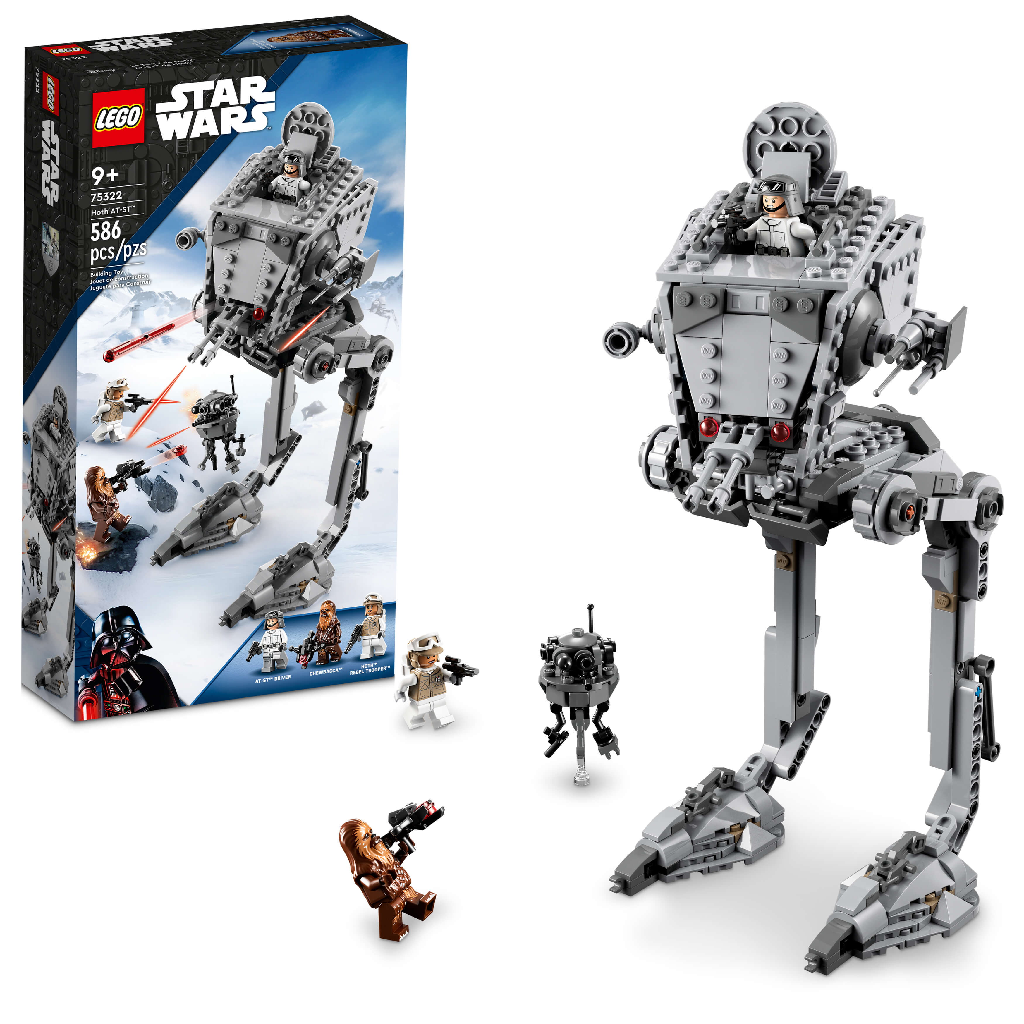 LEGO® Star Wars® Hoth AT-ST 75322 Building Kit (586 Pieces)
