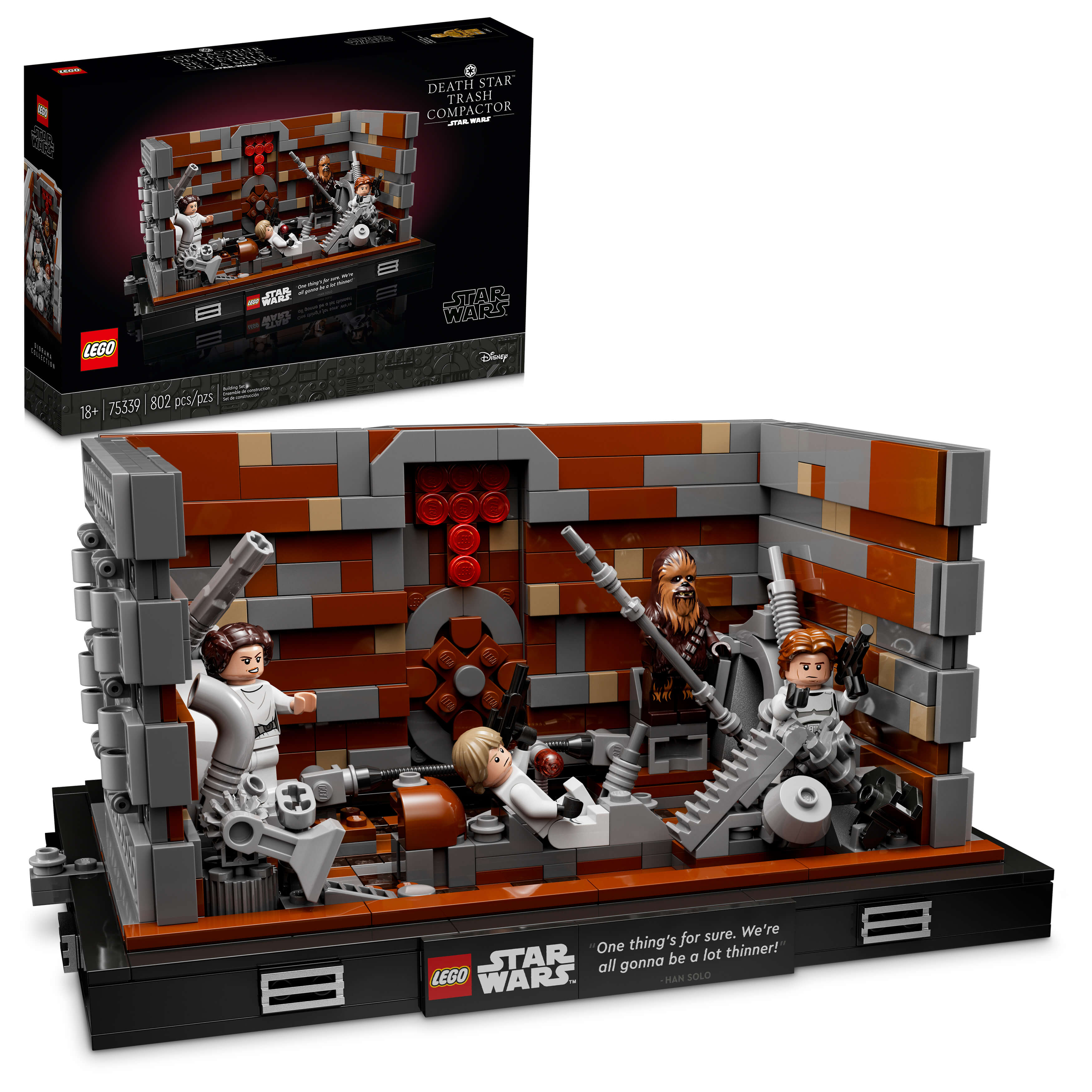 LEGO® Star Wars® Death Star Trash Compactor Diorama 75339 Building Kit (802 Pcs)