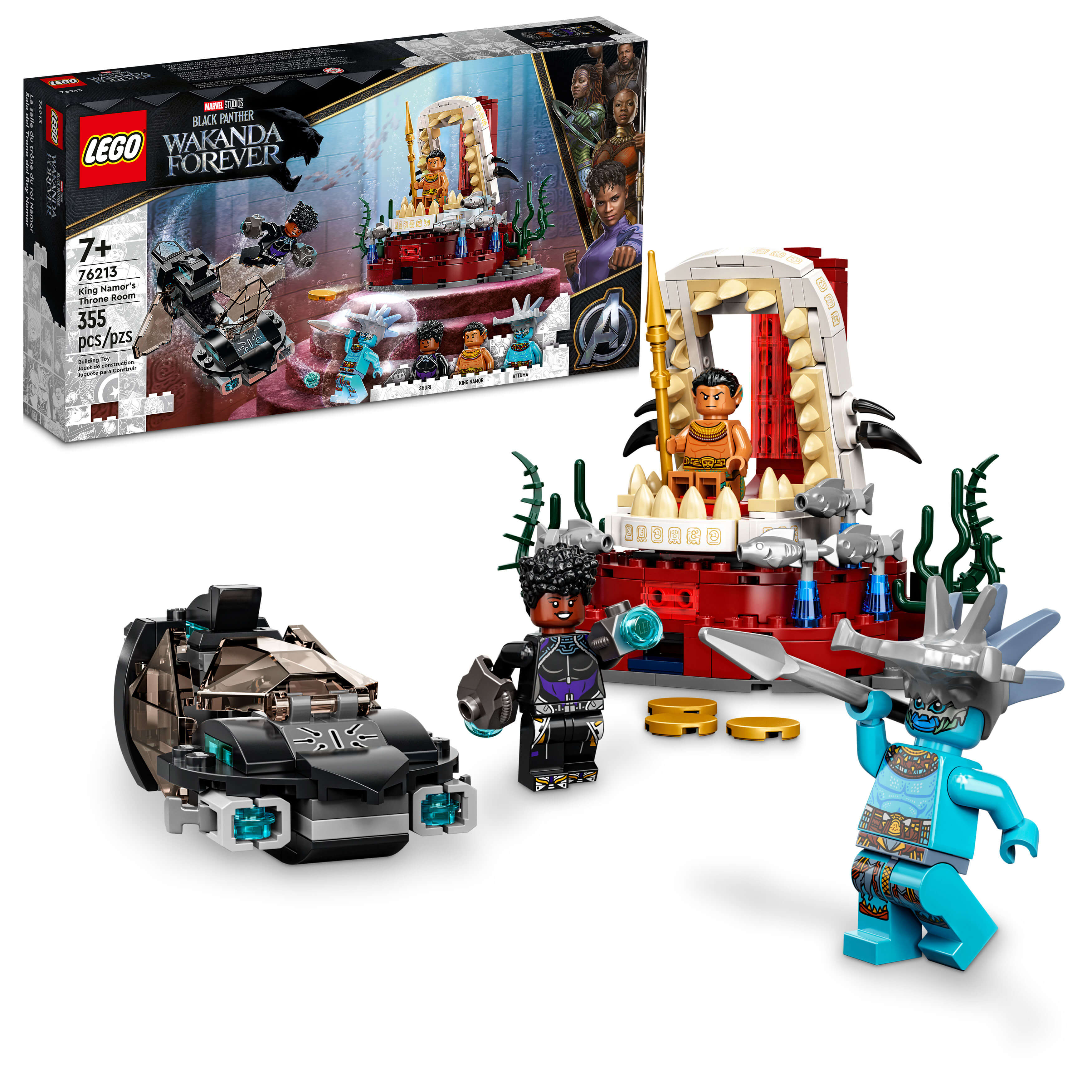 LEGO® Marvel King Namors Throne Room 76213 Building Kit (355 Pieces)