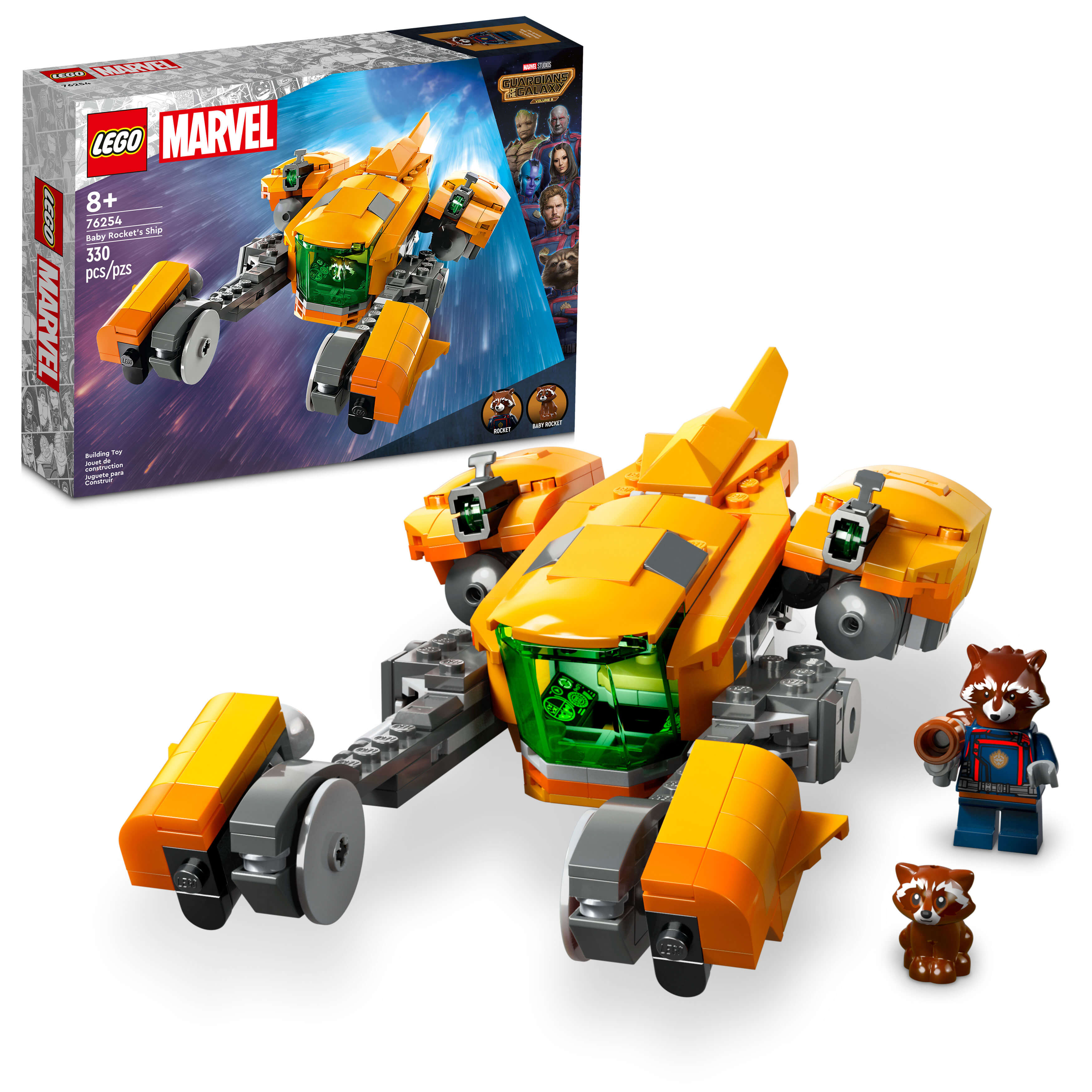 LEGO® Marvel Baby Rockets Ship 76254 Building Toy Set (330 Pieces)