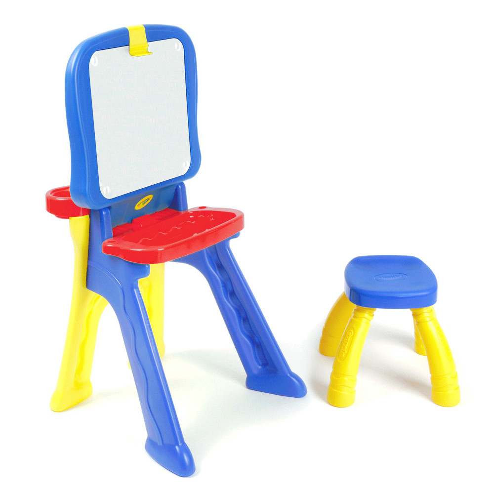 Crayola: Triple-The-Fun Art Studio - Converts Into Activity Desk, Includes Stool, Magnetic Dry Erase Board, Ages 3+