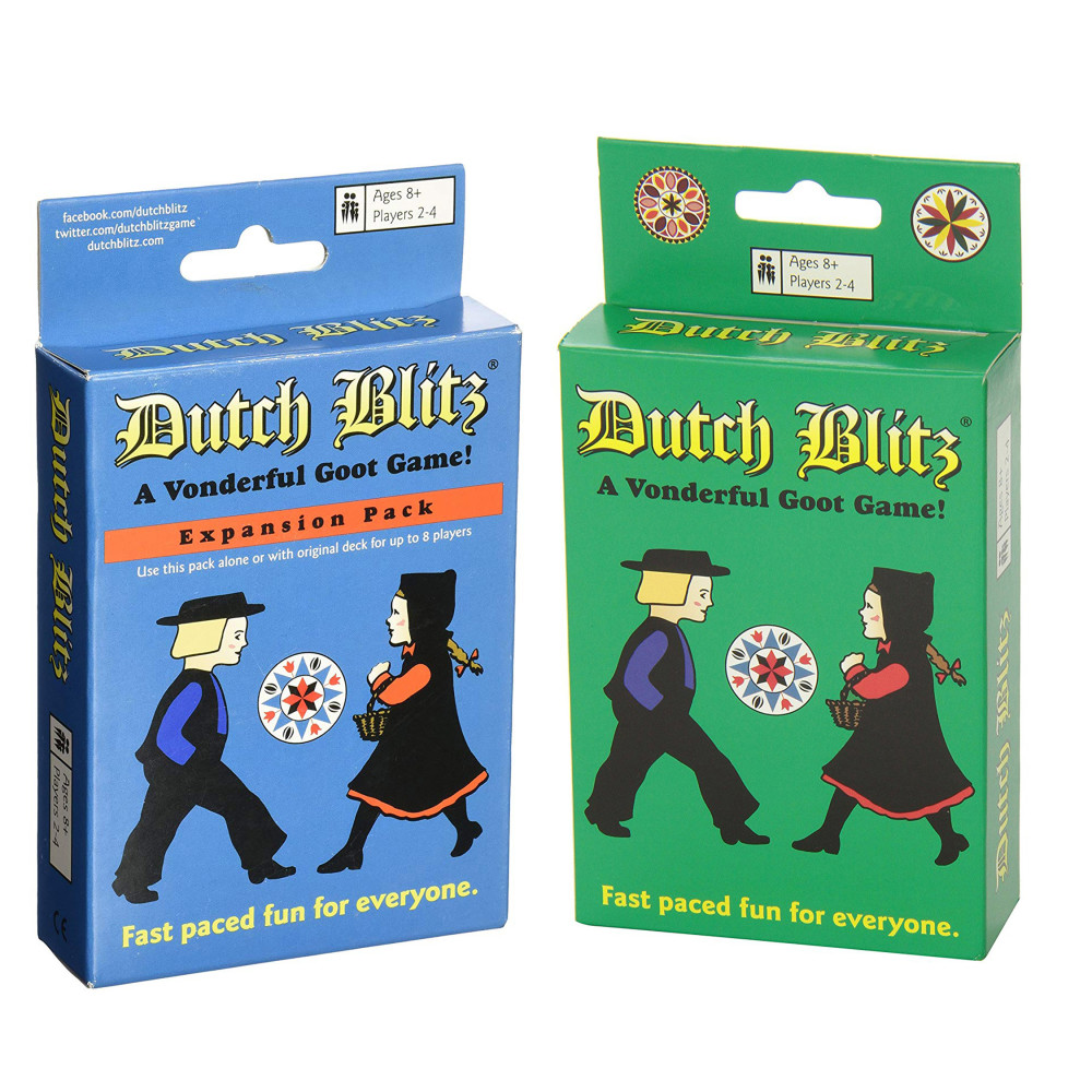 Dutch Blitz: Original and Expansion Combo Pack, Fast Paced Card Game, Fun for Everyone, Great Family Game, Combine Packs to Play With up to 8 Players, For Ages 8 and Up