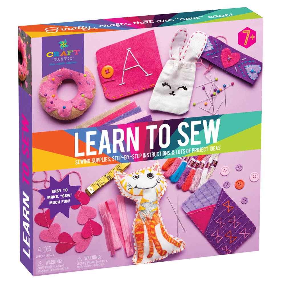 Carft-tastic Learn to Sew  - Craft Kit - Ages 6+