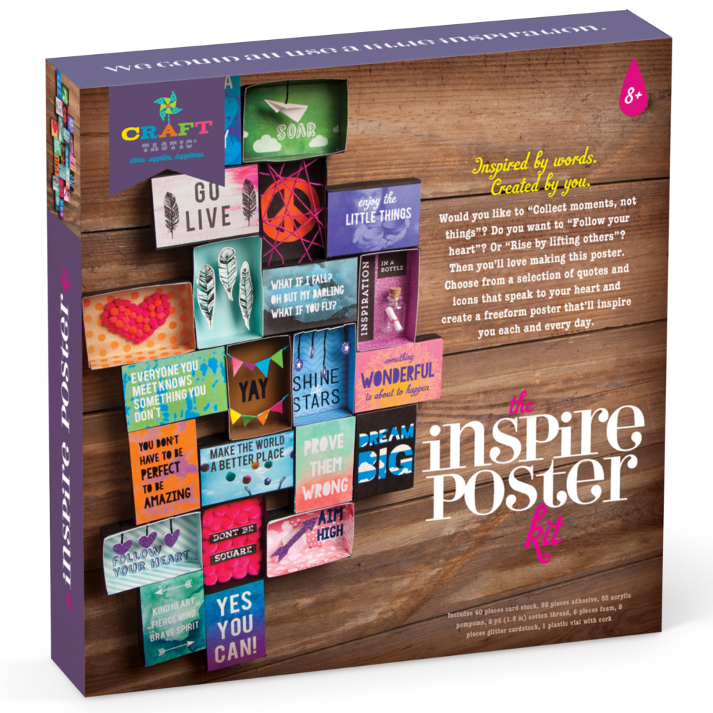Craft-tastic Inspire Poster  - Craft Kit - Ages 8+
