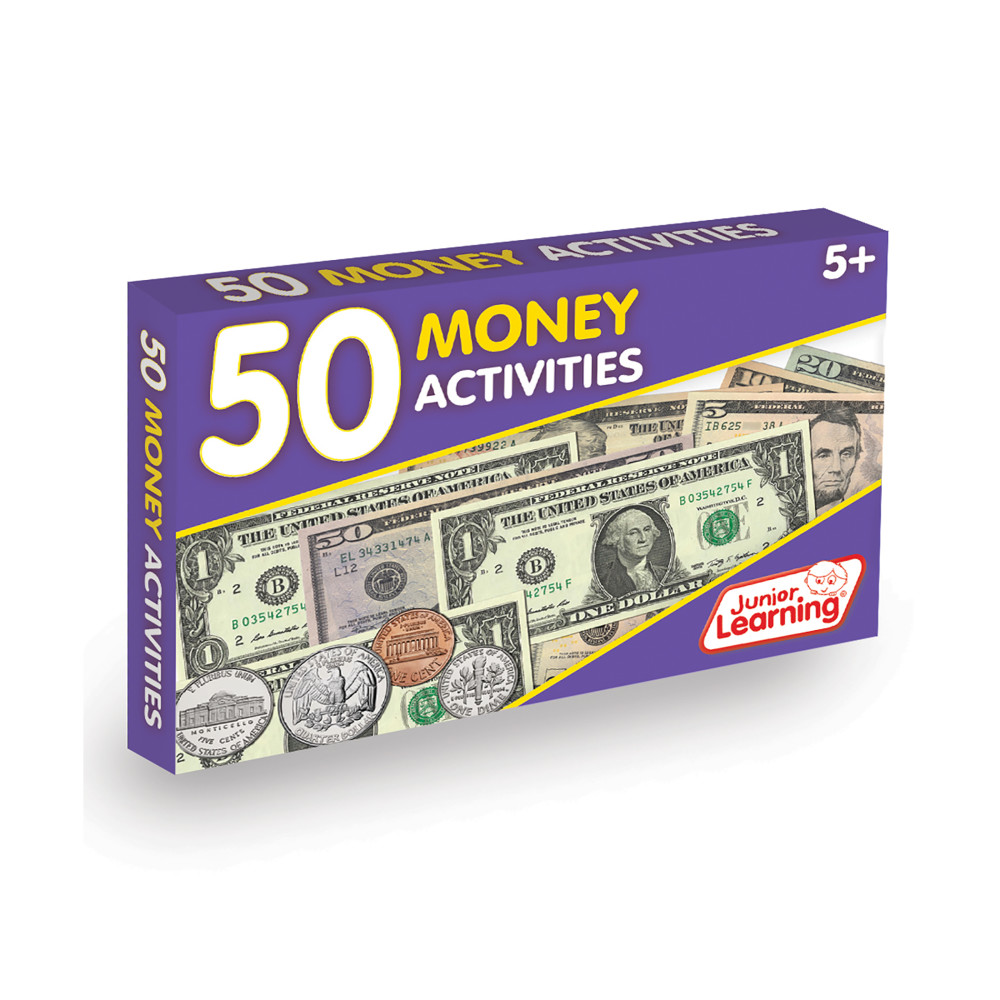 50 Money Activities Junior Learning for Ages 5-8 Kindergarten Grade 2 Learning, Math, Numbers, Perfect for Home School, Educational Resources